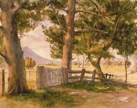 Landscape by William Matteson, Watercolour 